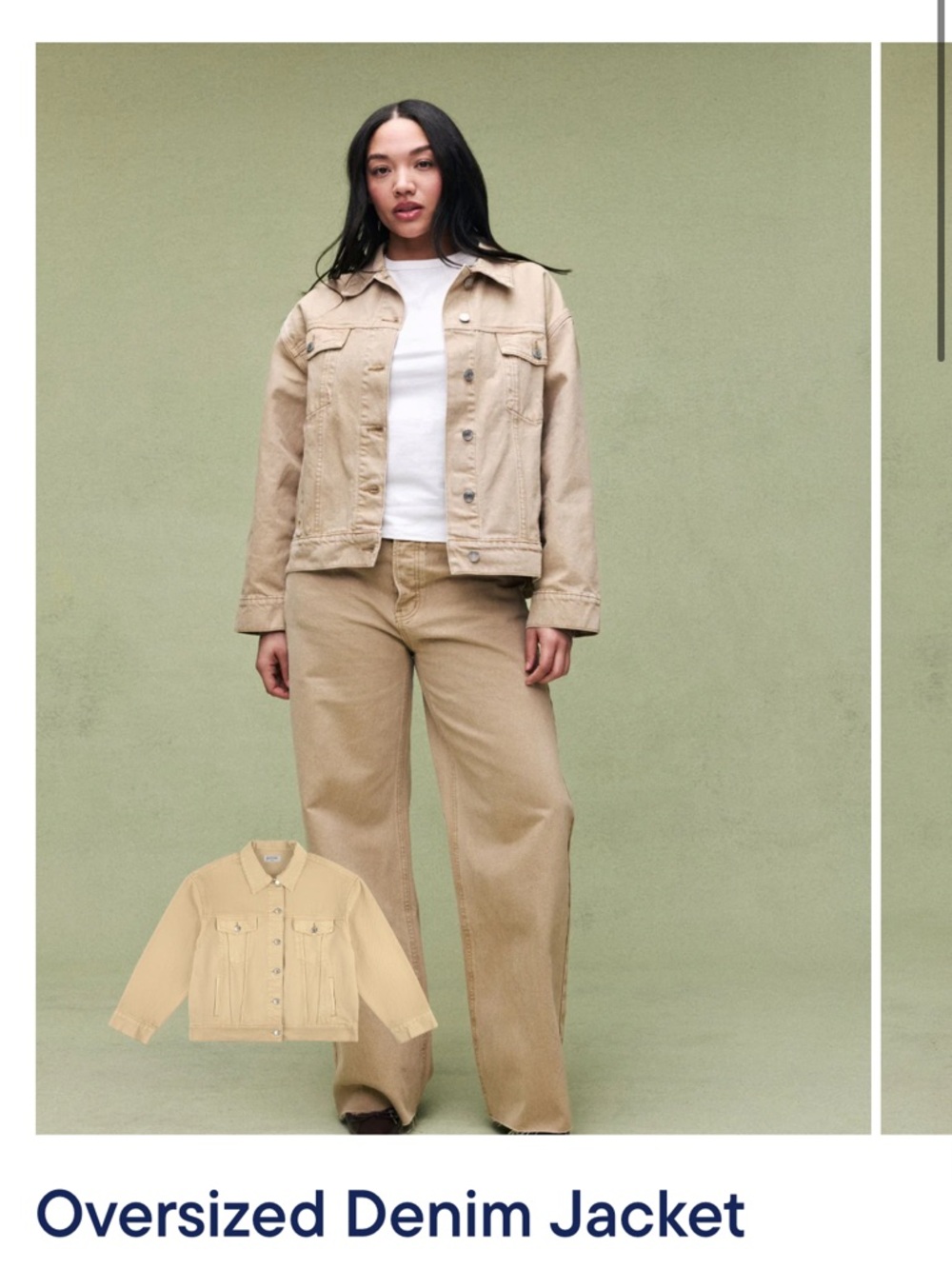 PARKE Camel Denim Set | Oversized Jacket S/M + Horseshoe Jeans 27 | Like New